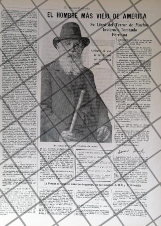 CARTEL ANTIGUO ISAAC BROCK Y TONICO LA PERUNA 1910