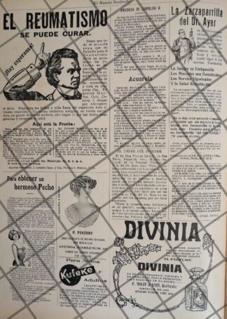 CARTEL DE PUBLICIDAD ANTIGUA 1910 -VARIOS
