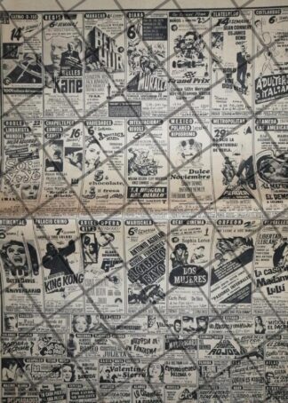 CARTELERA DE CINE VINTAGE 31 ENERO 1969 V