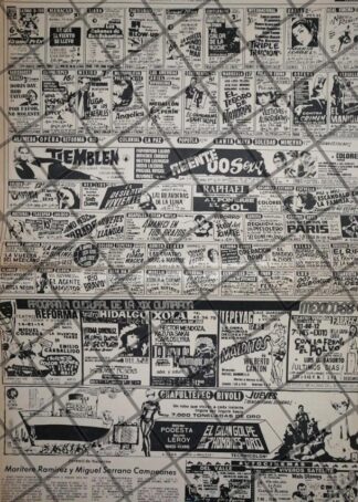 CARTELERA DE CINE VINTAGE 6 MAYO 1968 L