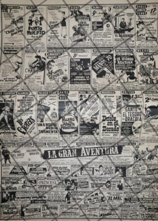 CARTELERA DE CINE VINTAGE 9 AGOSTO 1969 S