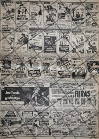 CARTELERA DE CINE RETRO 2 AGOSTO 1969