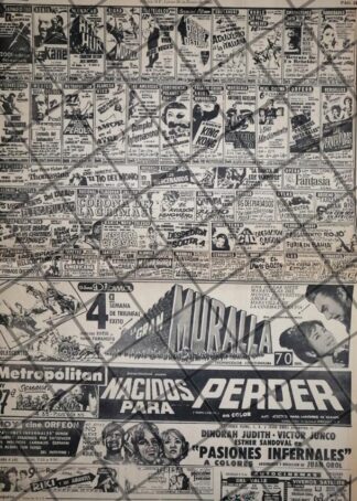 CARTELERA DE CINE RETRO 20 ENERO 1969