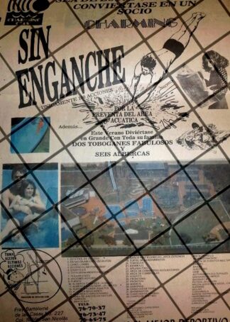CARTEL PUBLICITARIO RETRO CHARMING CLUB 1984 MONTERREY