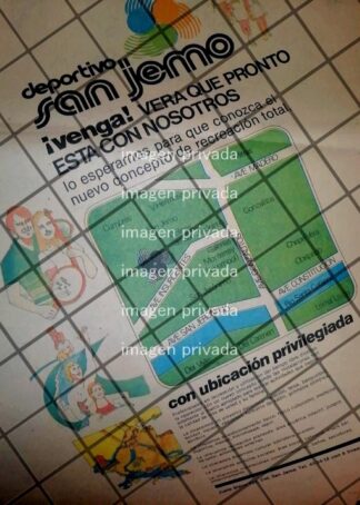 CARTEL PUBLICITARIO RETRO CLUB DEPORTIVO SAN JERONIMO 1984