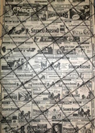CARTELERA DE CINE RETRO DE MONTERREY 1984 MOTEL. HERCULES ETC