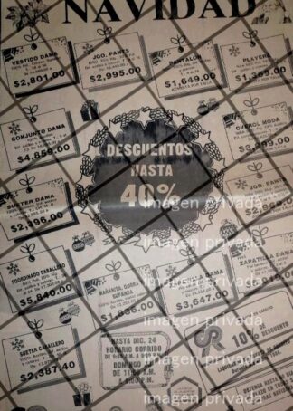 CARTEL PUBLICITARIO RETRO MONTERREY. BOUTIQUE CASA ROY 1984