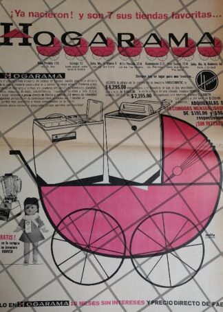 PUBLICIDAD RETRO TIENDA HOGARAMA 1969 T. POSTER