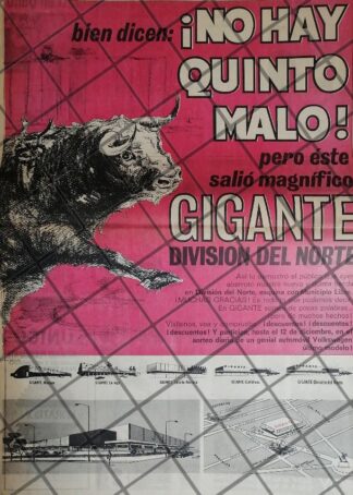 PUBLICIDAD RETRO. TIENDA GIGANTE 1969 T. POSTER /5