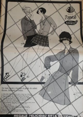 PUBLICIDAD RETRO TIENDA LIVERPOOL 1969 /100 T. POSTER