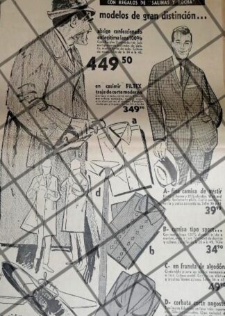 PUBLICIDAD RETRO TIENDA SALINAS Y ROCHA 1964 /12