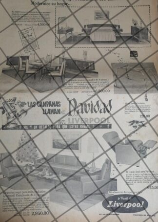 PUBLICIDAD RETRO TIENDA LIVERPOOL 1964 /101 T. POSTER
