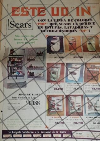 PUBLICIDAD RETRO. TIENDA SEARS 1969 TAM. POSTER /15