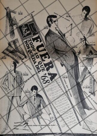 PUBLICIDAD RETRO. TIENDA PARIS LONDRES 1969 T. POSTER /3