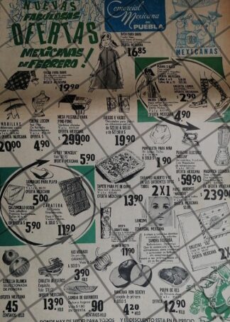 PUBLICIDAD RETRO TIENDA COMERCIAL MEXICANA 1969 /6 T POSTER