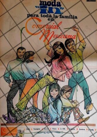 PUBLICIDAD RETRO TIENDA COMERCIAL MEXICANA 1969 /5 POSTER