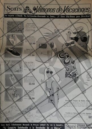 PUBLICIDAD RETRO. TIENDA SEARS 1969 T. POSTER RV