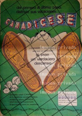 PUBLICIDAD RETRO. ZAPATERIAS CANADA M1969 T. POSTER RV