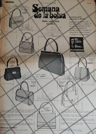 PUBLICIDAD ANTIGUA EL PALACIO DE HIERRO 1968 /126 POSTER
