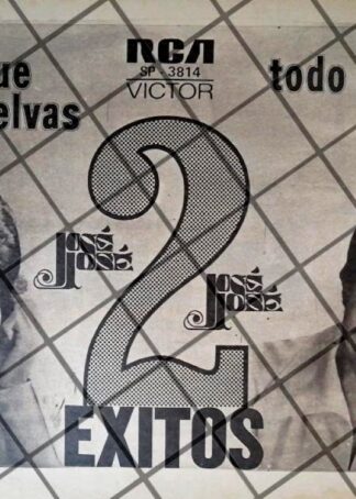 AFICHE PUBLICITARIO RETRO JOSE JOSE PRESENTA SU DISCO 1973