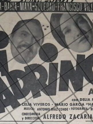 AFICHE PUBLICITARIO RETRO PELICULA. MI PADRINO 1969. CAPULINA