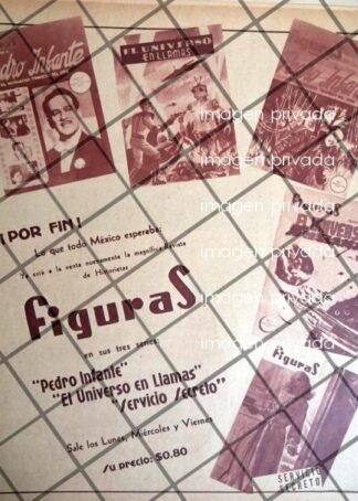 CARTEL PUBLICITARIO RETRO LANZAN REVISTA PEDRO INFANTE /2