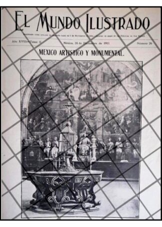 PORTADA ANTIGUA 1911 TEMPLO SANTA ROSA, QUERETARO *R