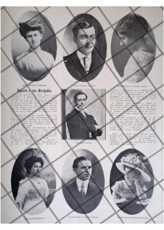 AFICHE RETRO PEDRO OGAZON Y SUS ALUMNOS 1911 *R