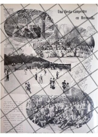 AFICHE RETRO FIESTA. MOLINO DE LA LUZ, HERMOSILLO 1911 *R