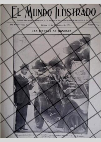 PORTADA ANTIGUA 1911 GENTE EN EL CENTRO D.F *R