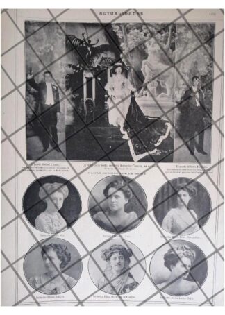 AFICHE RETRO FIESTA ESCUELA DE JURISPRUDENCIA 1911 ARBEU