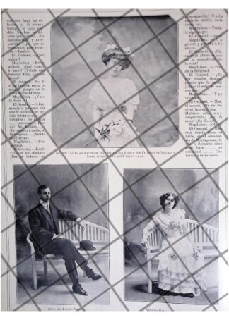 AFICHE ANTIGUO BODA. VELASCO FORTUÑO 1911 Y MAS