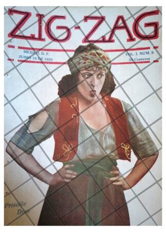 PORTADA ANTIGUA. ACTRIZ DE CINE MUDO PRICILLA DEAN 1920