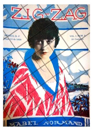 PORTADA ANTIGUA. ACTRIZ DE CINE MUDO MABEL NORMAND 1920