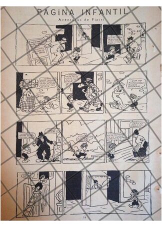 RARA TIRA COMICA ANTIGUA. AVENTURAS DE PIPIRI 1920 /6