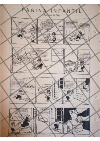RARA TIRA COMICA ANTIGUA. AVENTURAS DE PIPIRI 1920 /5