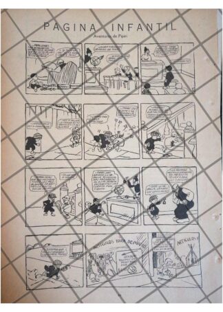 RARA TIRA COMICA ANTIGUA. AVENTURAS DE PIPIRI 1920 /3