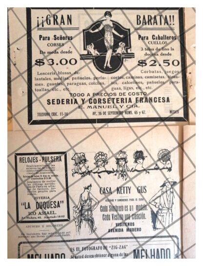10 AFICHES ANTIGUOS TIENDAS DE MEXICO EPOCA PORFIRIANA - Image 6