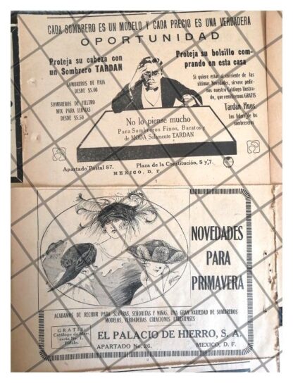 10 AFICHES ANTIGUOS TIENDAS DE MEXICO EPOCA PORFIRIANA - Image 5