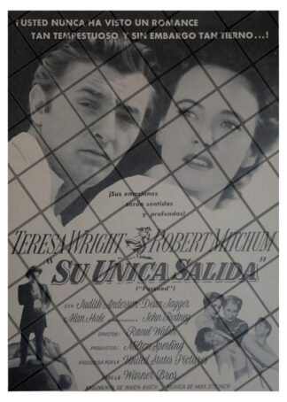 MINI AFICHE RETRO PELICULA. SU UNICA SALIDA 1947
