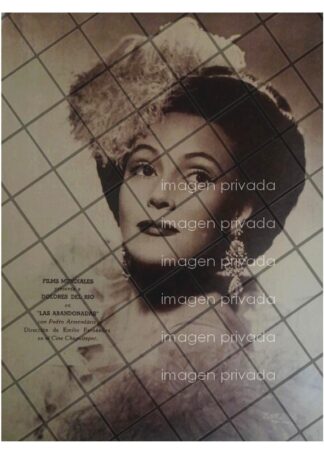 AFICHE RETRO 1944 PELICULA LAS ABANDONADAS DOLORES DEL RIO