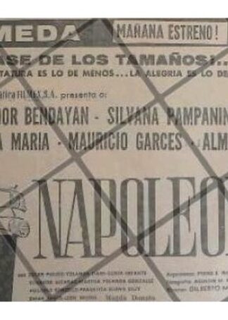 AFICHE DE CINE RETRO PELICULA. NAPOLEONCITO 1964