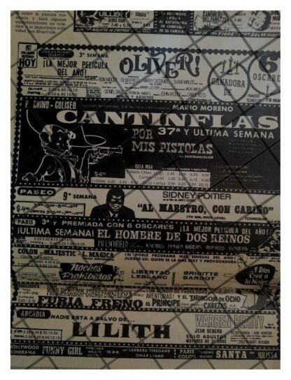 CARTELERA DE CINE RETRO 20 ABRIL 1969 - Image 2
