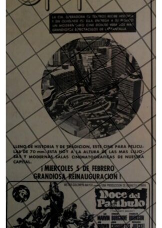 AFICHE RETRO PELICULA. DOCE AL PATIBULO 1967