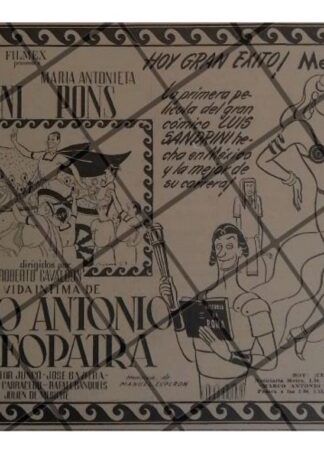 AFICHE RETRO PELICULA MARCO ANTONIO Y CLEOPATRA 1947 5
