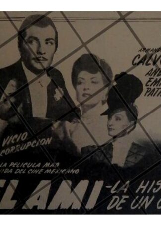 PUBLICIDAD RETRO PELICULA BEL AMI 1947. GLORIA MARIN /4
