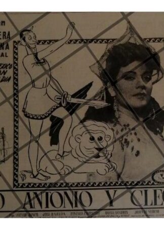 PUBLICIDAD RETRO PELICULA MARCO ANTONIO Y CLEOPATRA 1947