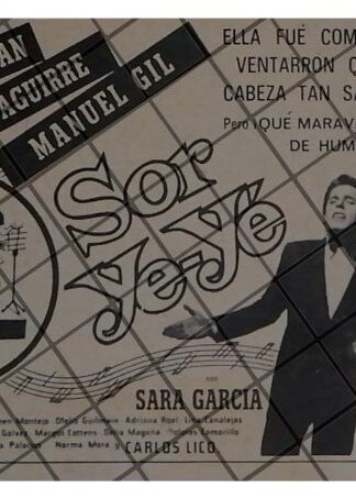 PUBLICIDAD RETRO PELICULA SOR YE YE, 1969 /3