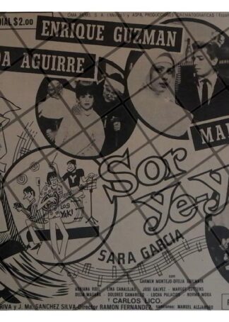 PUBLICIDAD RETRO PELICULA SOR YE YE, 1969 /2