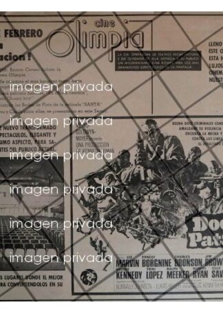 PUBLICIDAD RETRO REINAGURACION DEL CINE OLIMPIA 1969
